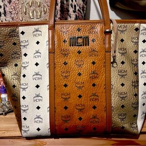 MCM Tote Bag With Zipper
